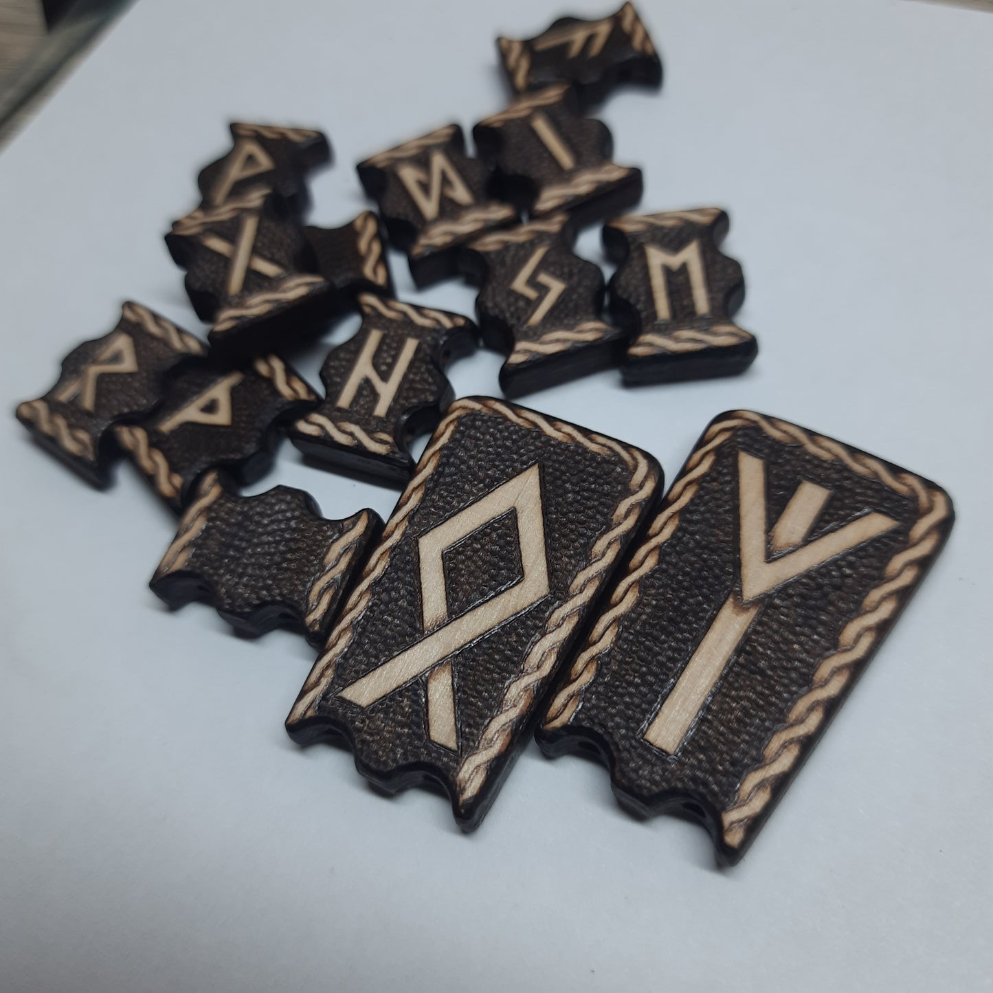 Chetki wooden "Futhark Runes" handmade