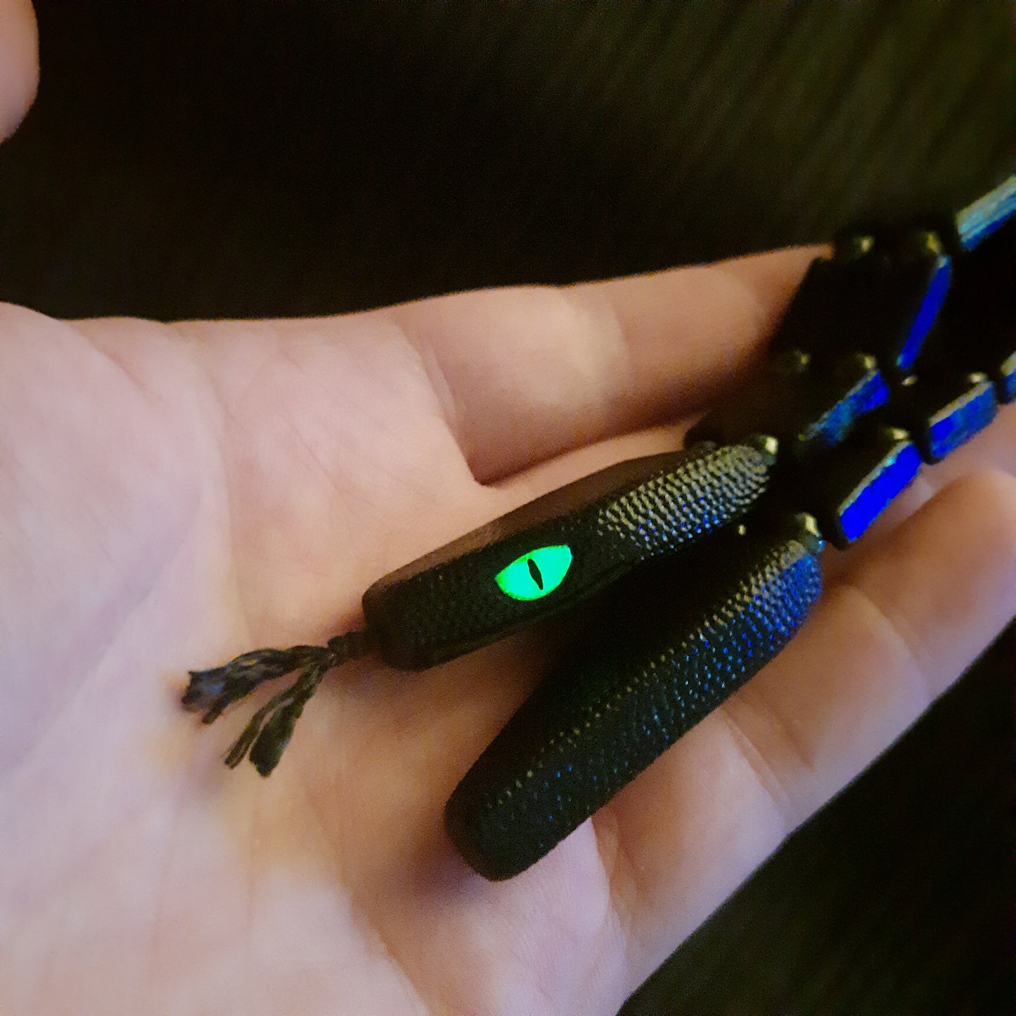 Chetki wooden "Black snake" v2, handmade