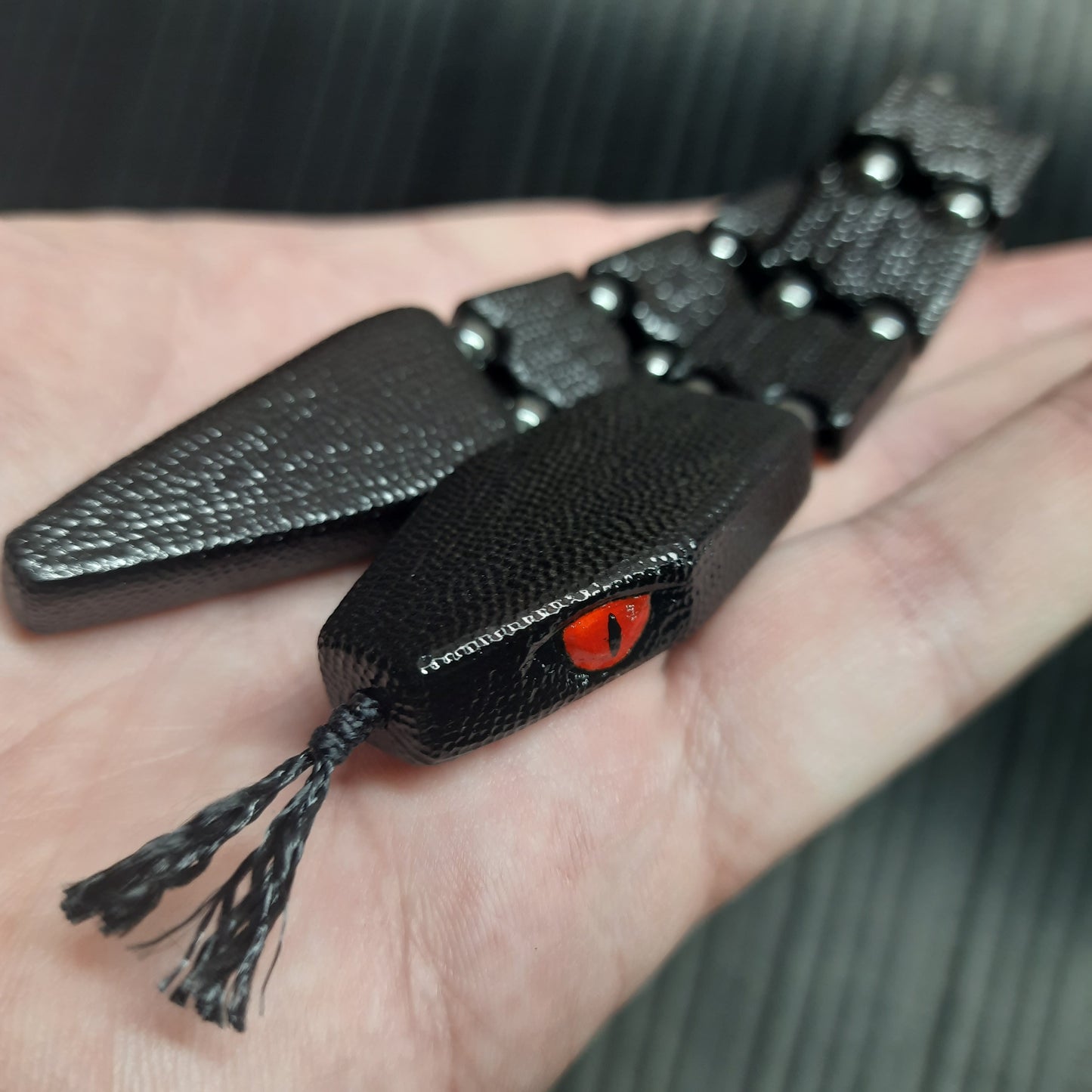 Chetki wooden "Black snake" v3, handmade (SCU: 250902)