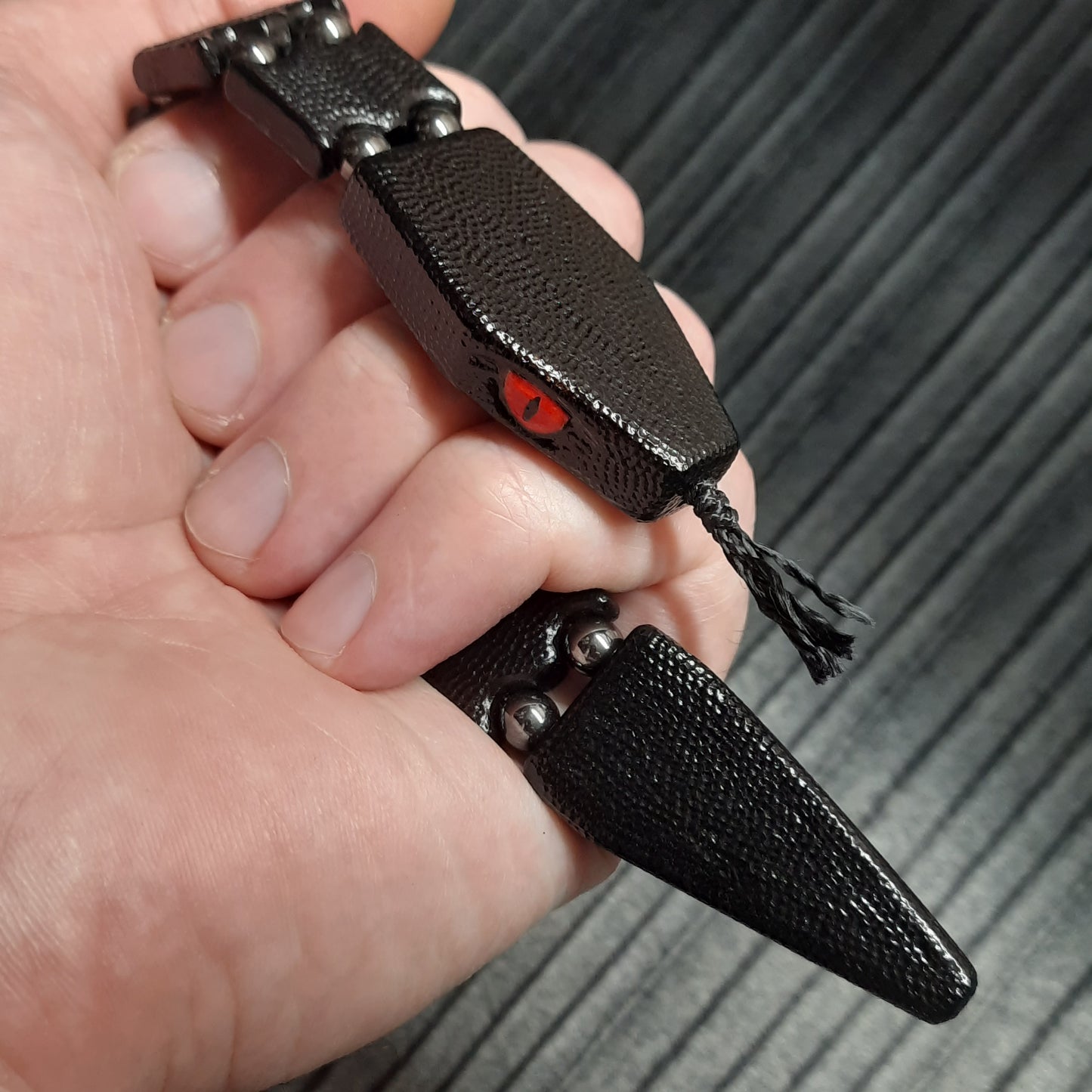 Chetki wooden "Black snake" v3, handmade (SCU: 250902)