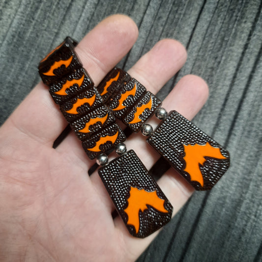 Chetki handmade wooden "Halloween Bat"