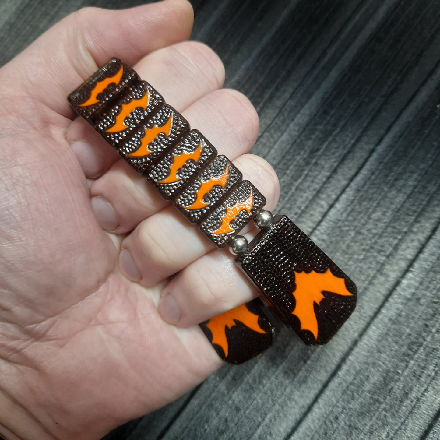 Chetki handmade wooden "Halloween Bat"
