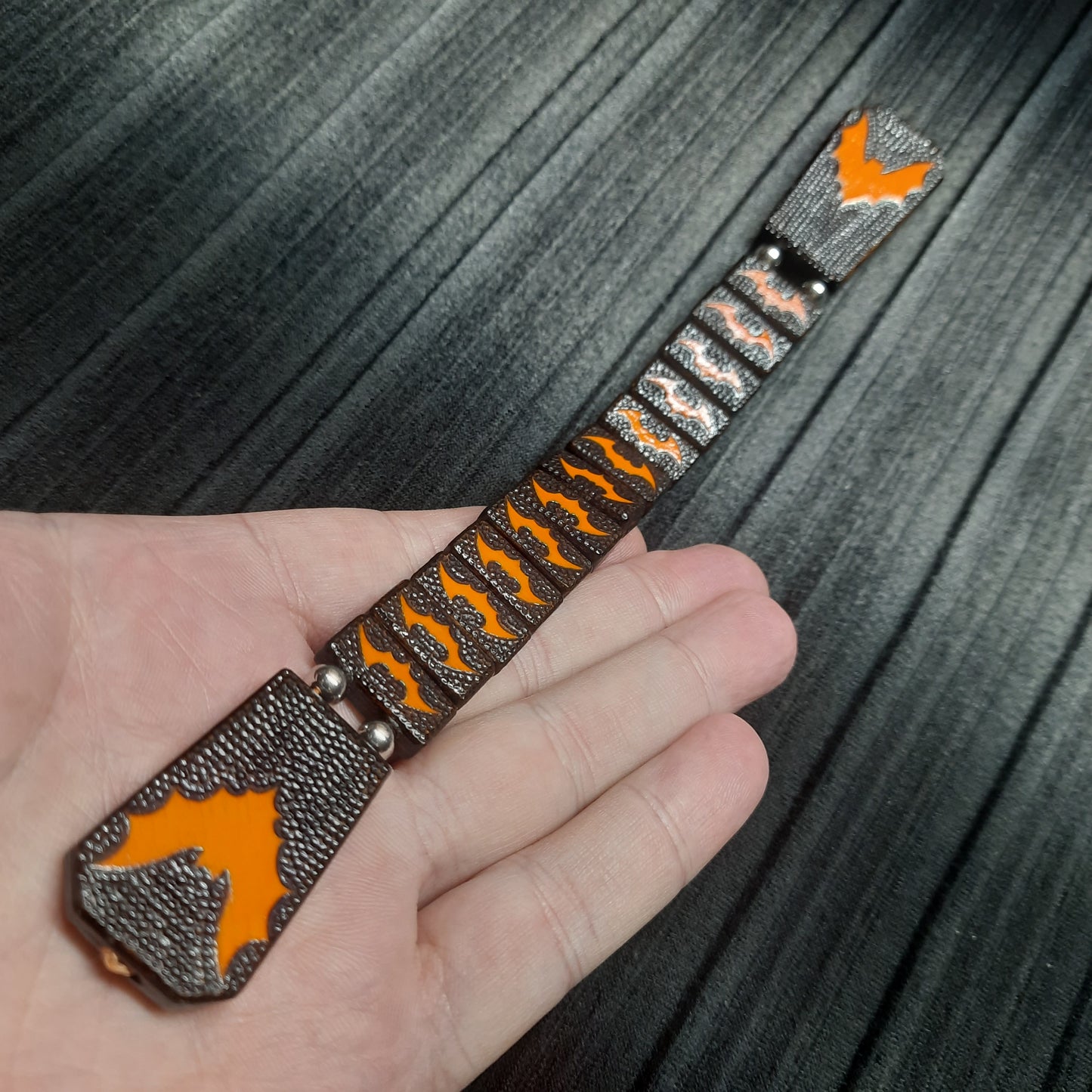 Chetki handmade wooden "Halloween Bat"