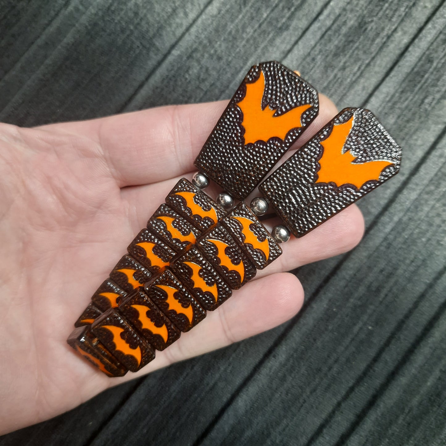 Chetki handmade wooden "Halloween Bat"