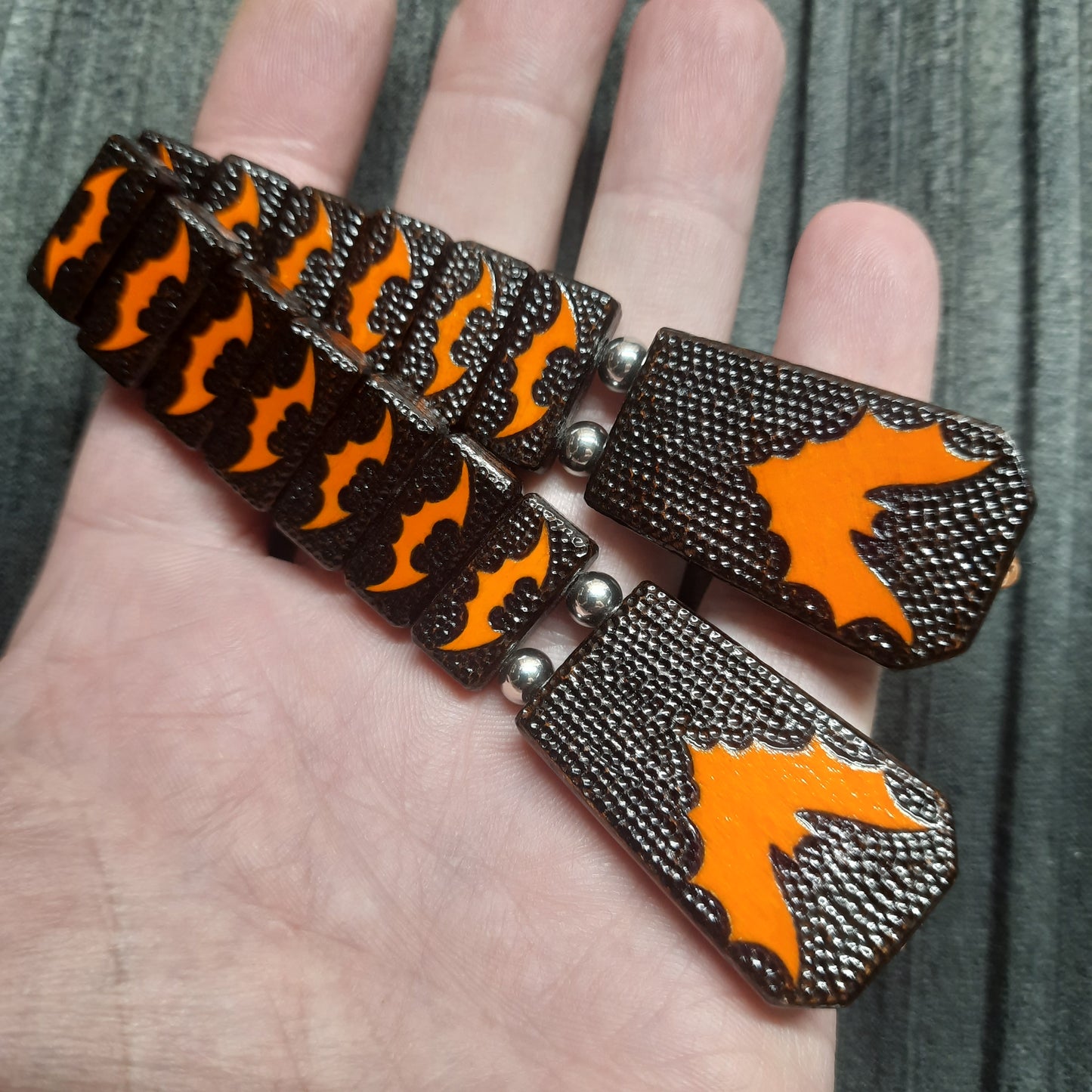 Chetki handmade wooden "Halloween Bat"