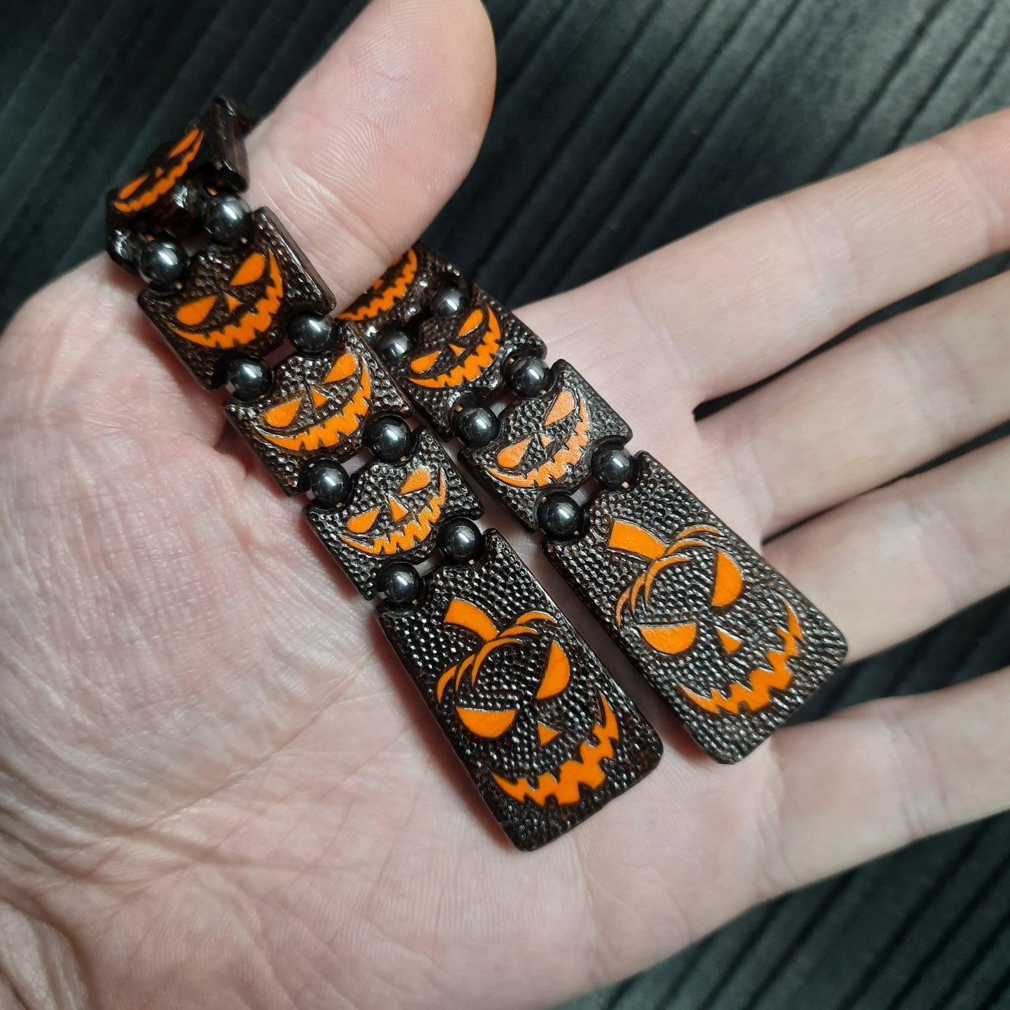 Chetki handmade wooden "Mr. Pumpkin's Smile"