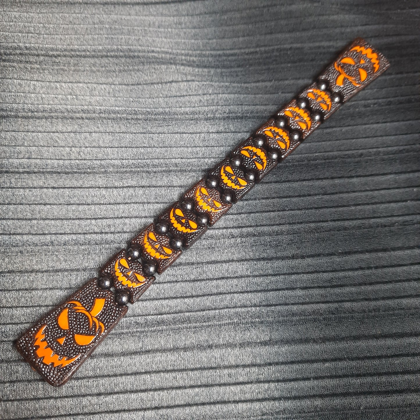 Chetki handmade wooden "Mr. Pumpkin's Smile"