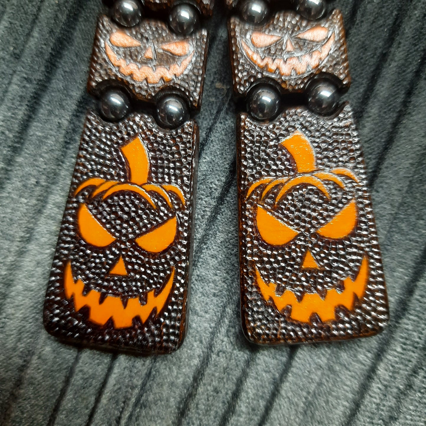 Chetki handmade wooden "Mr. Pumpkin's Smile"