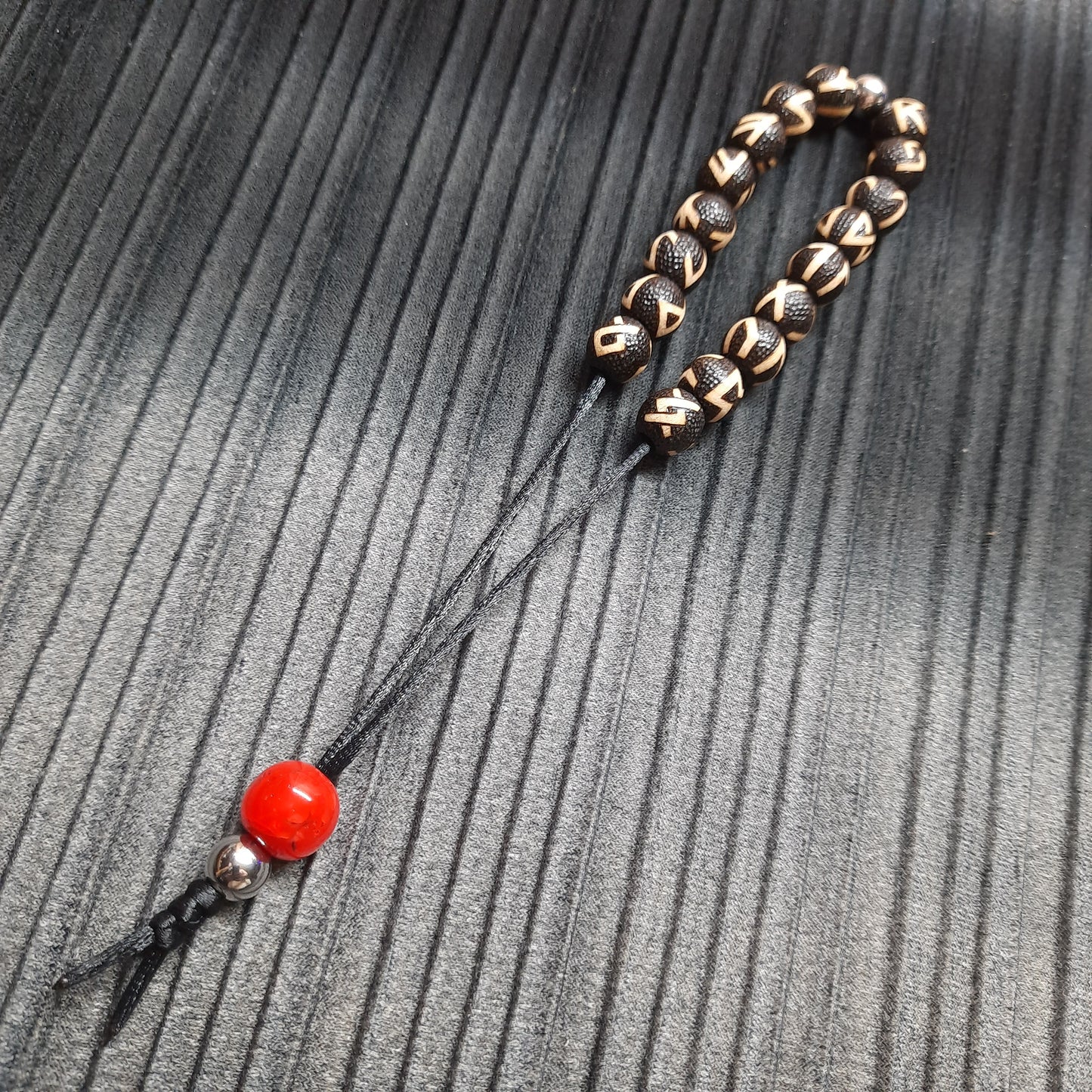 Komboloi bracelet handmade "Runes"