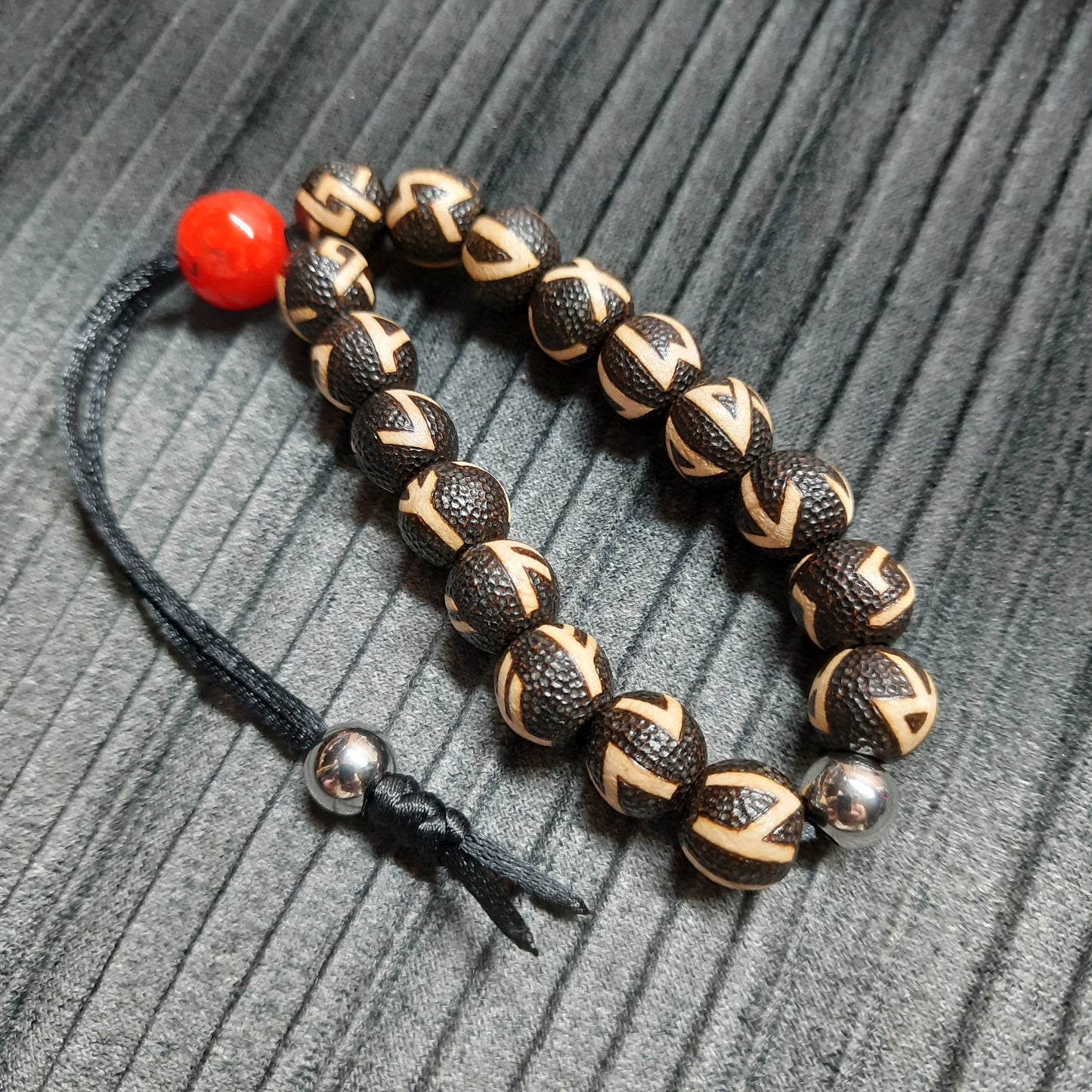 Komboloi bracelet handmade "Runes"