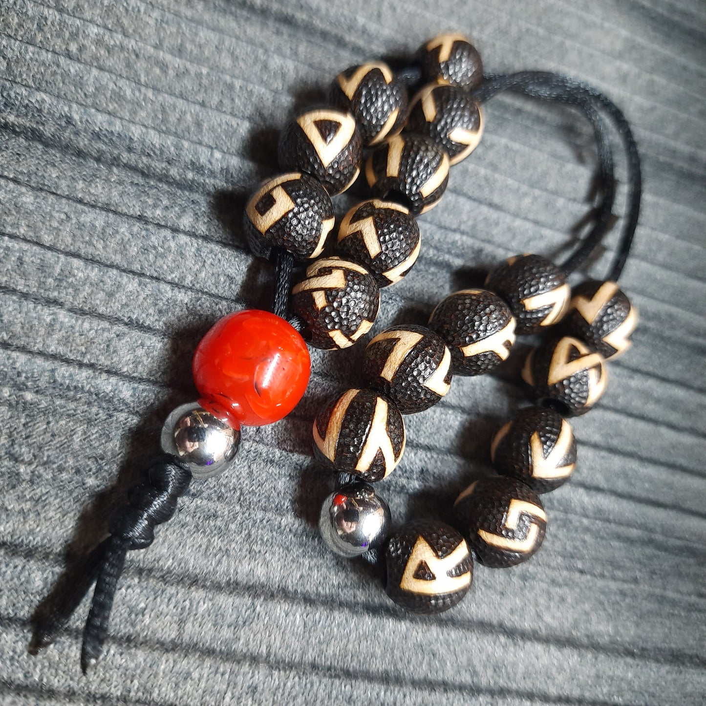Komboloi bracelet handmade "Runes"