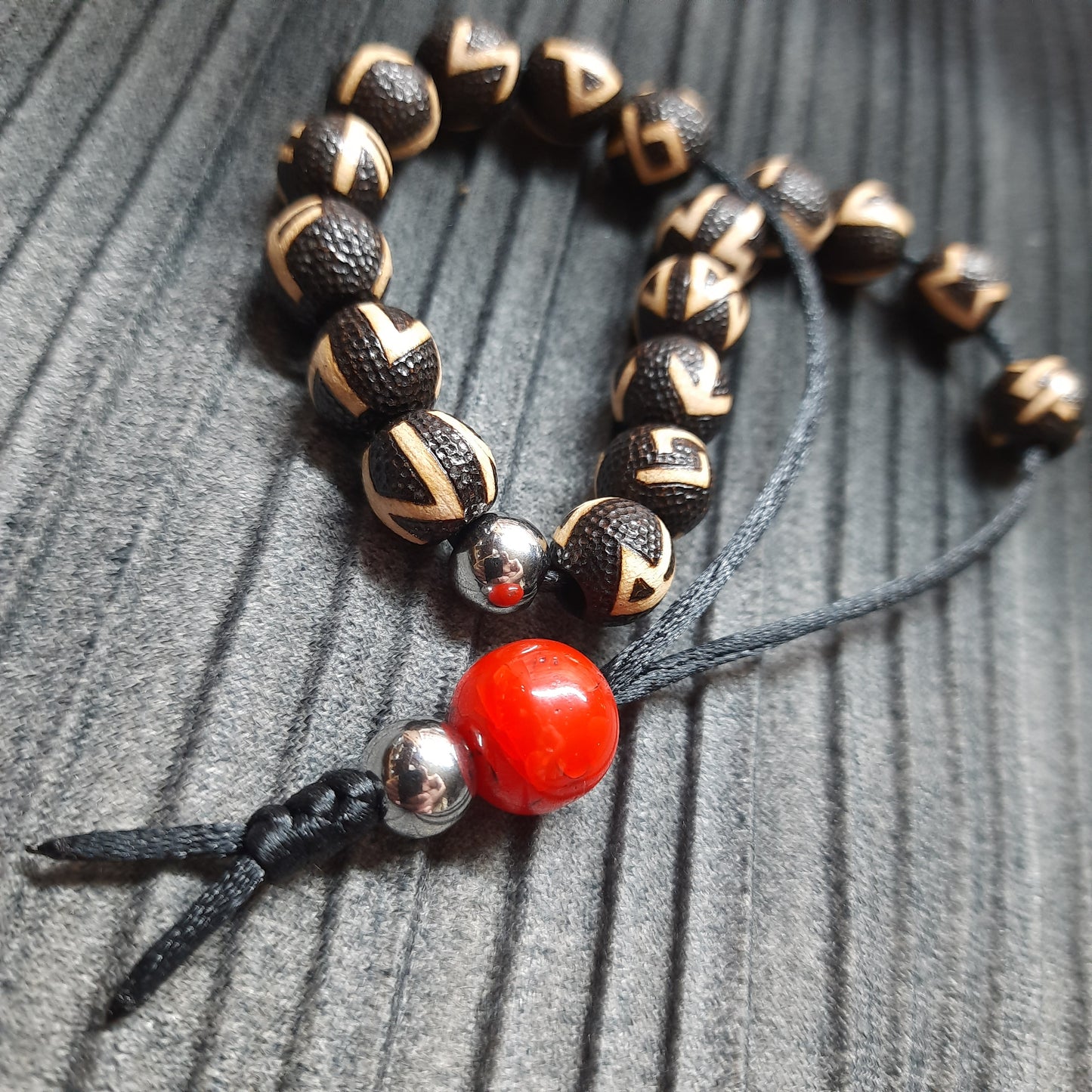 Komboloi bracelet handmade "Runes"