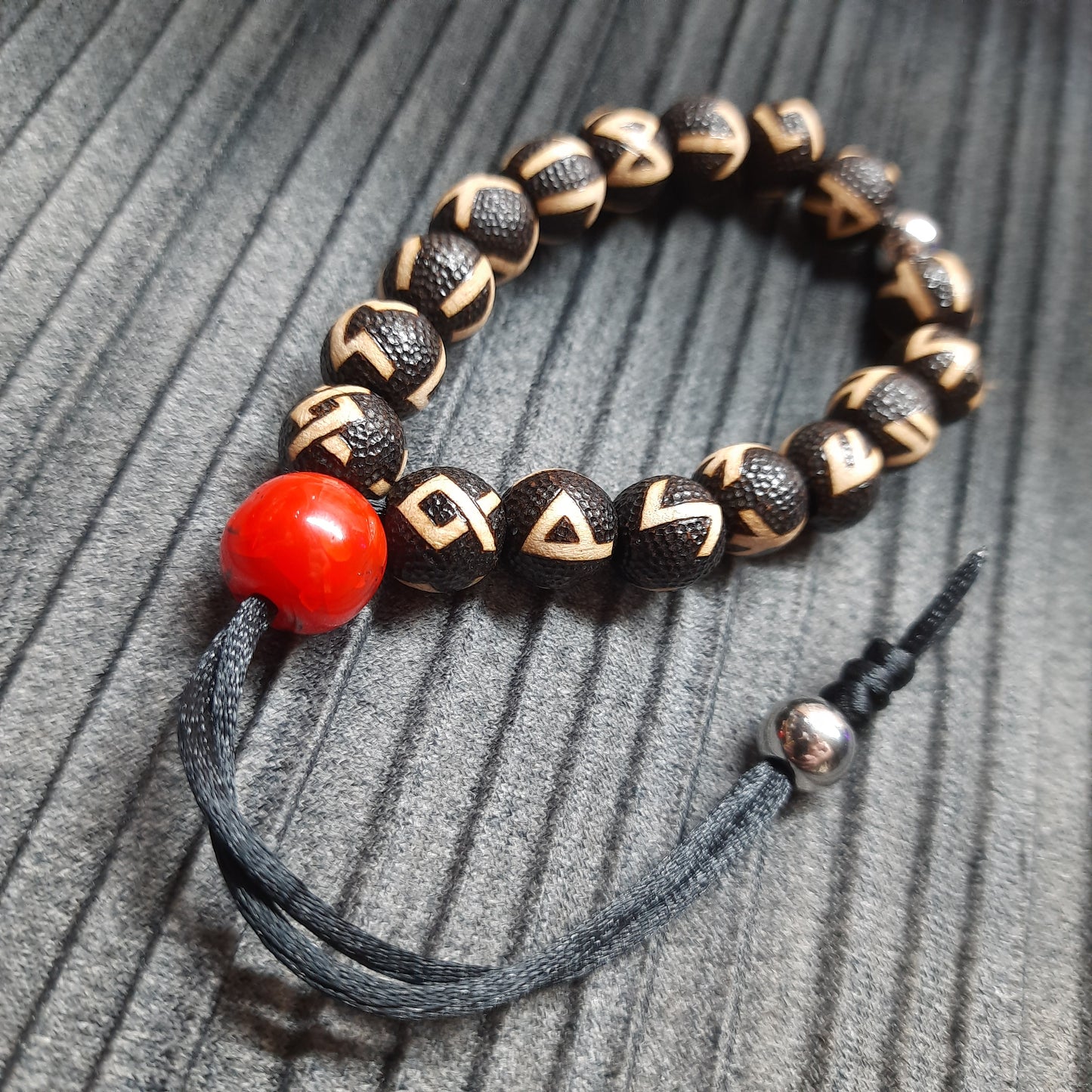 Komboloi bracelet handmade "Runes"
