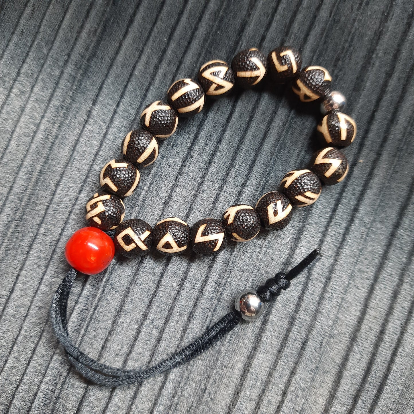 Komboloi bracelet handmade "Runes"