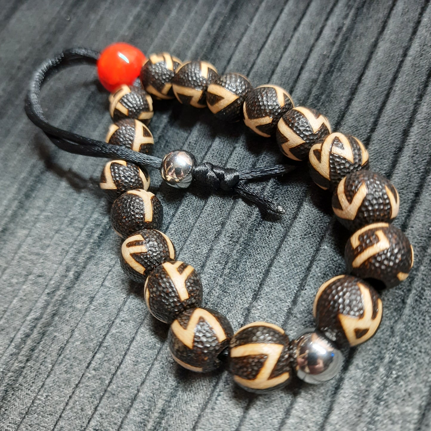 Komboloi bracelet handmade "Runes"