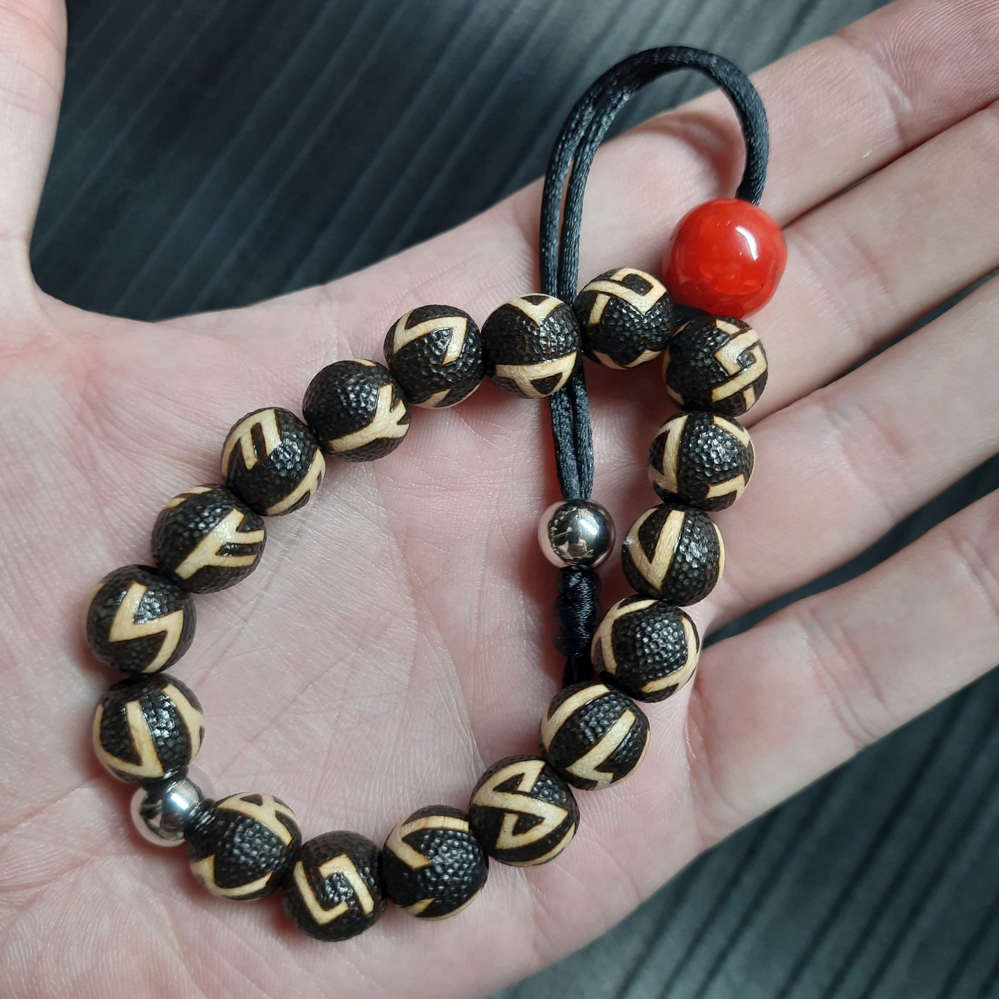 Komboloi bracelet handmade "Runes"
