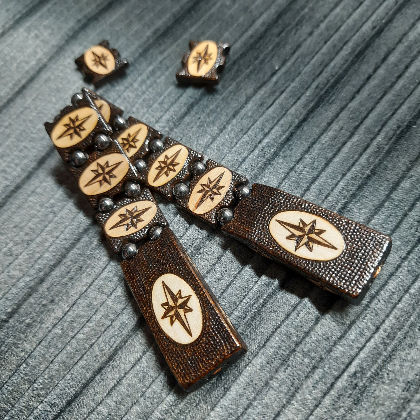 Chetki handmade wooden "Wind Rose Road"