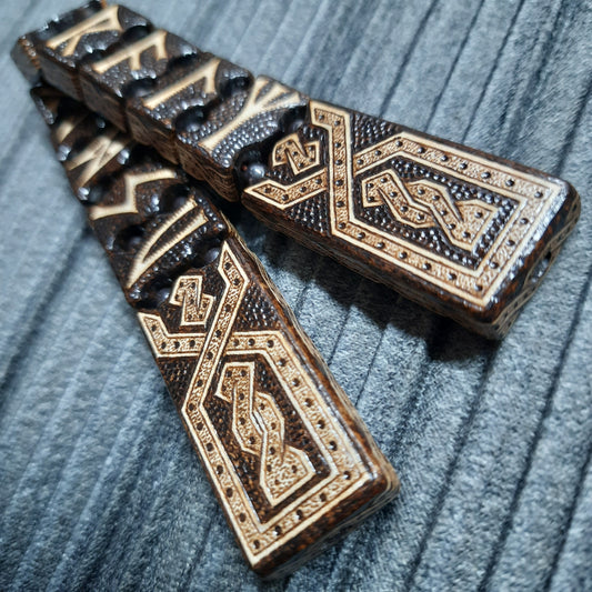 Chetki handmade wooden "The Legendary Runebearer"