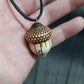 Amulet wooden handmade "Runic acorn"  (251121-2)