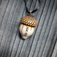 Amulet wooden handmade "Runic acorn"  (251121-2)