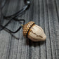 Amulet wooden handmade "Runic acorn"  (251121-2)