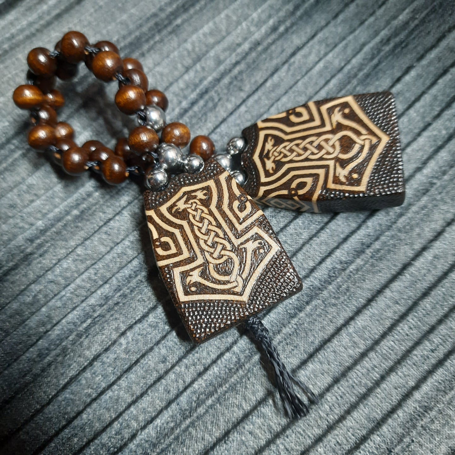 Chetki wooden handmade "Thor's Hammer"