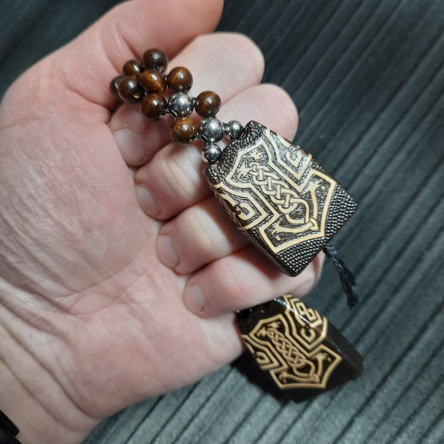 Chetki wooden handmade "Thor's Hammer"