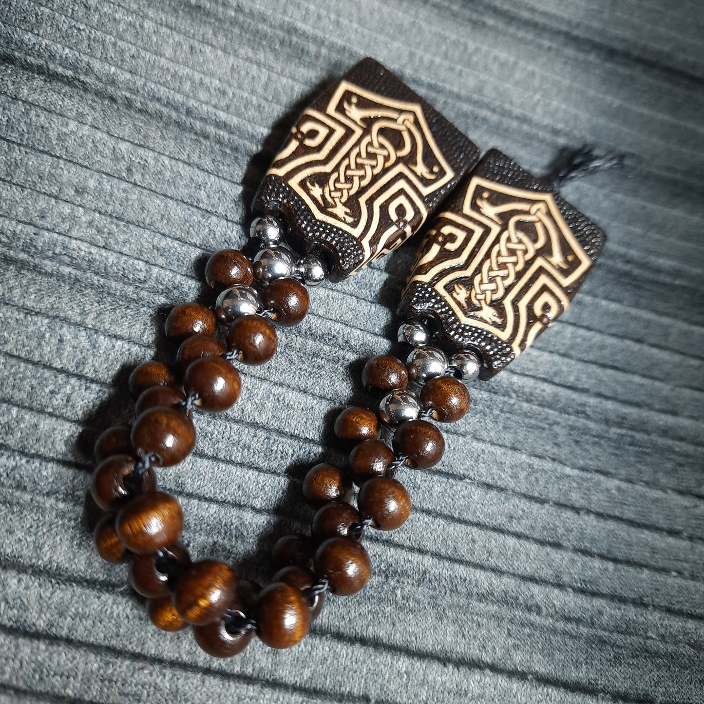 Chetki wooden handmade "Thor's Hammer"