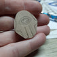 Amulet wooden handmade "Hamsa Hand"