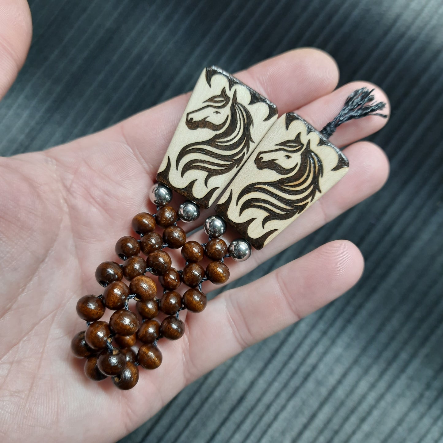 Chetki wooden handmade "Stay wild. Neigh - sayer."