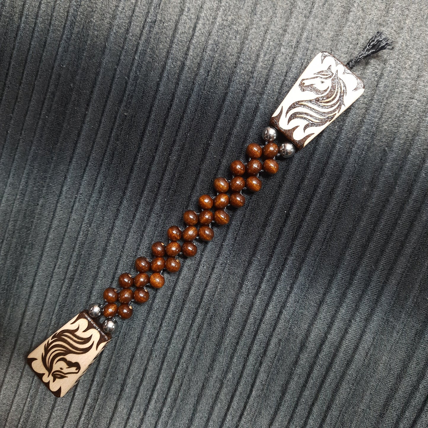 Chetki wooden handmade "Stay wild. Neigh - sayer."