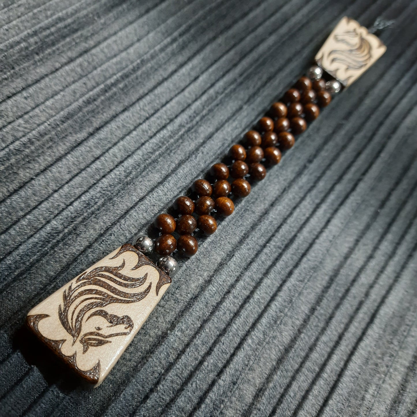 Chetki wooden handmade "Stay wild. Neigh - sayer."