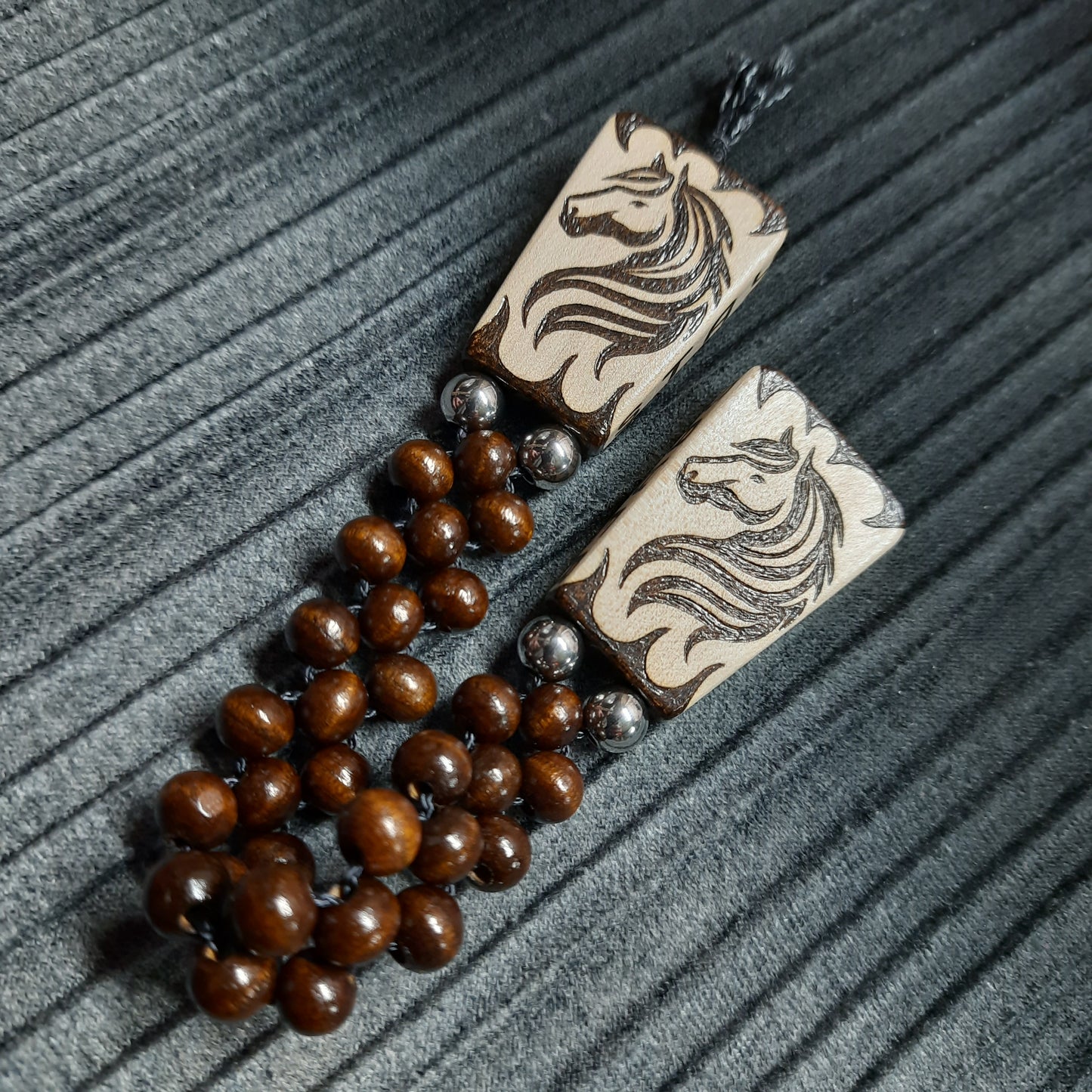 Chetki wooden handmade "Stay wild. Neigh - sayer."