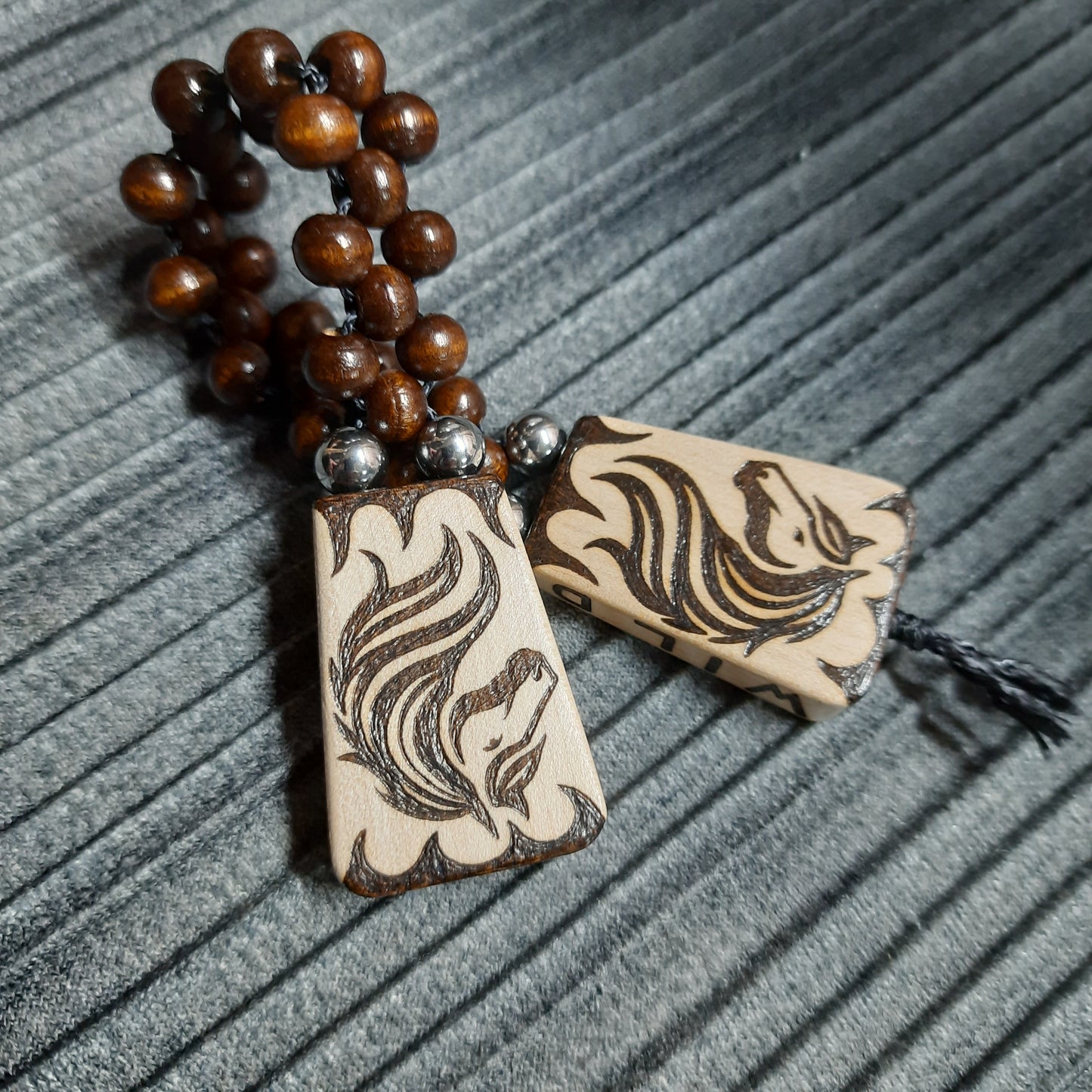 Chetki wooden handmade "Stay wild. Neigh - sayer."