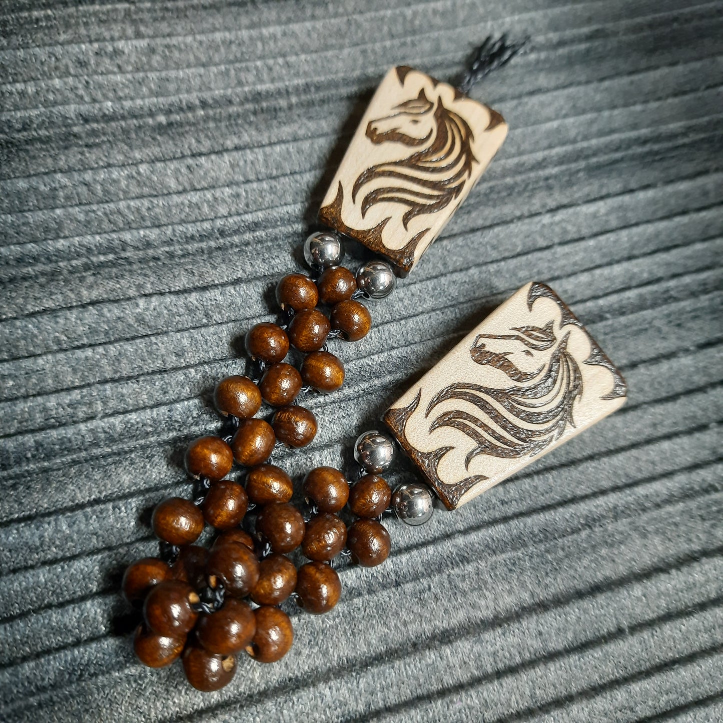 Chetki wooden handmade "Stay wild. Neigh - sayer."