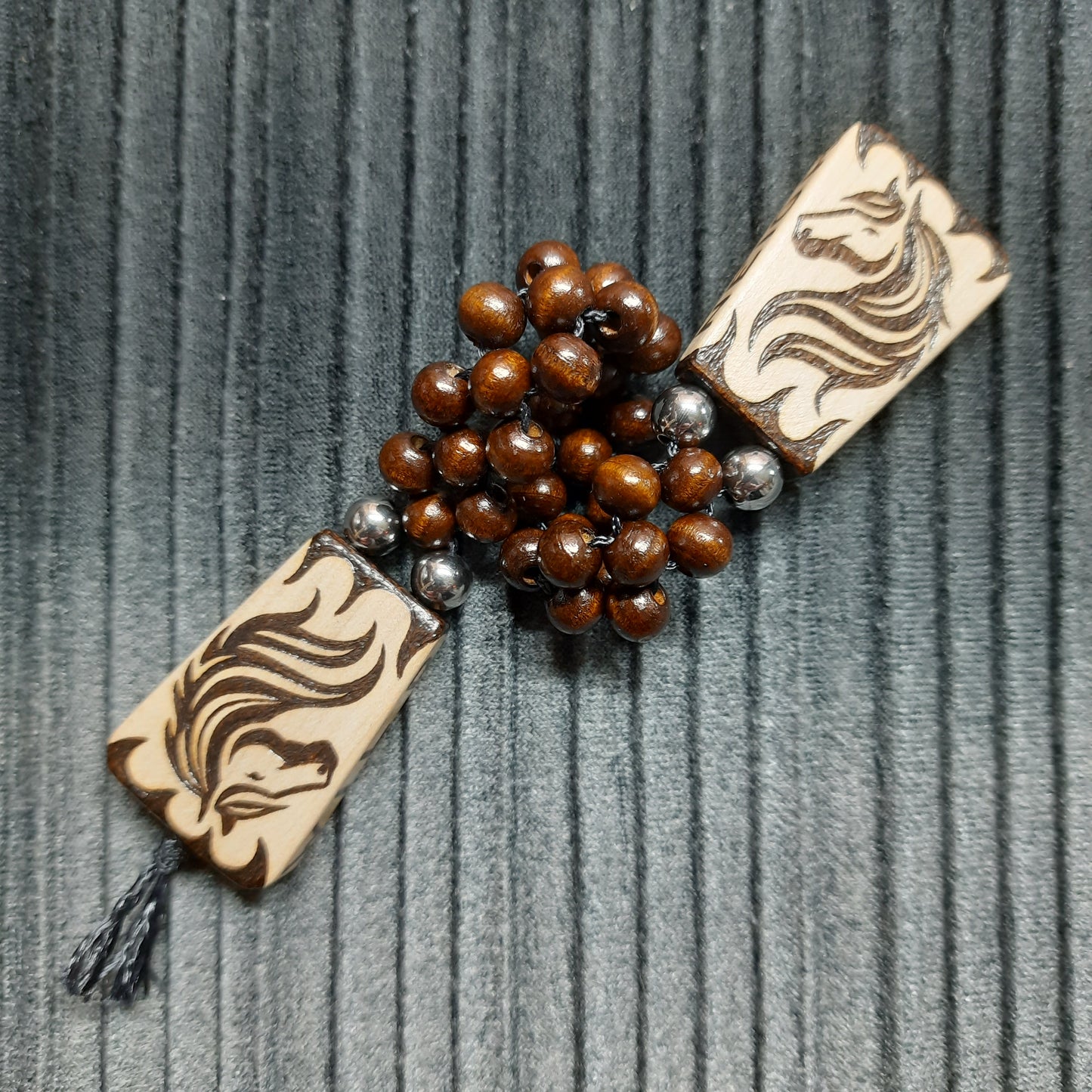 Chetki wooden handmade "Stay wild. Neigh - sayer."