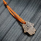 Amulet wooden handmade "Hamsa Hand"