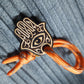 Amulet wooden handmade "Hamsa Hand"