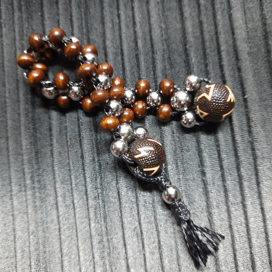 Chetki wooden handmade "Black-eyed shaman"