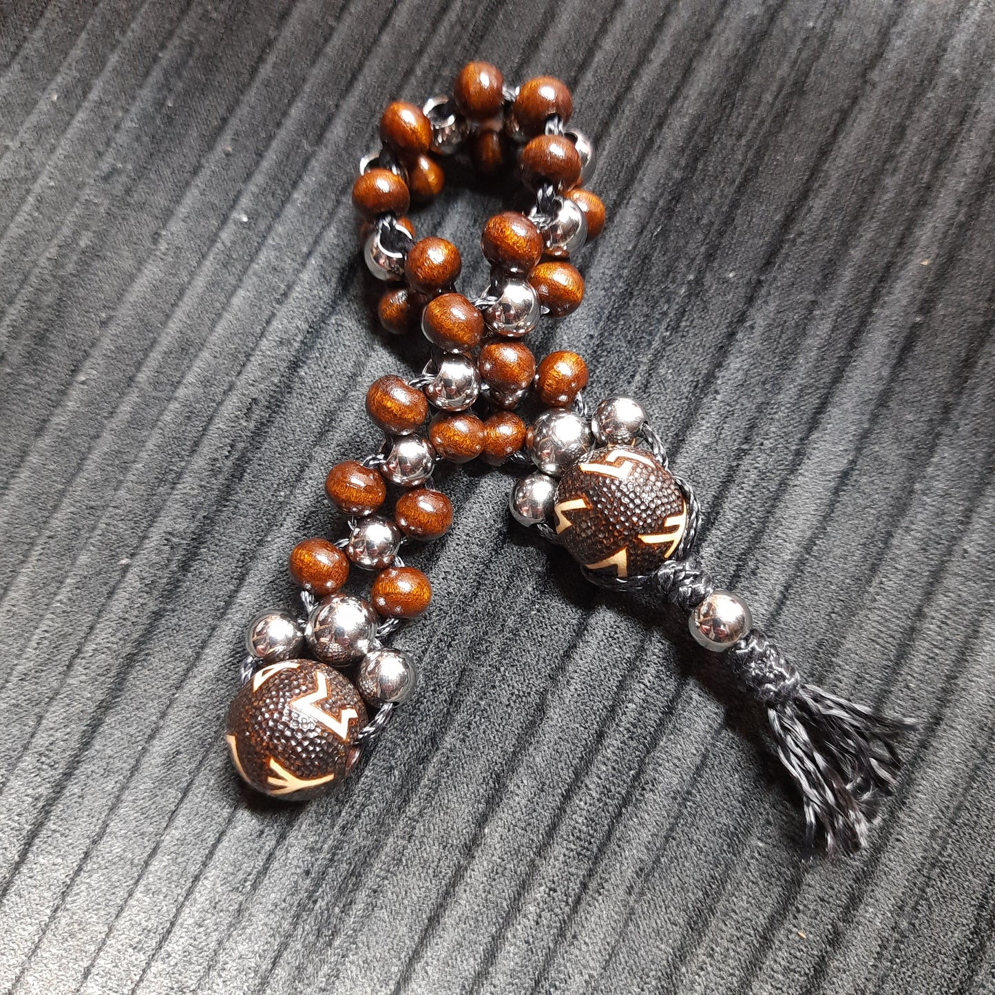 Chetki wooden handmade "Black-eyed shaman"