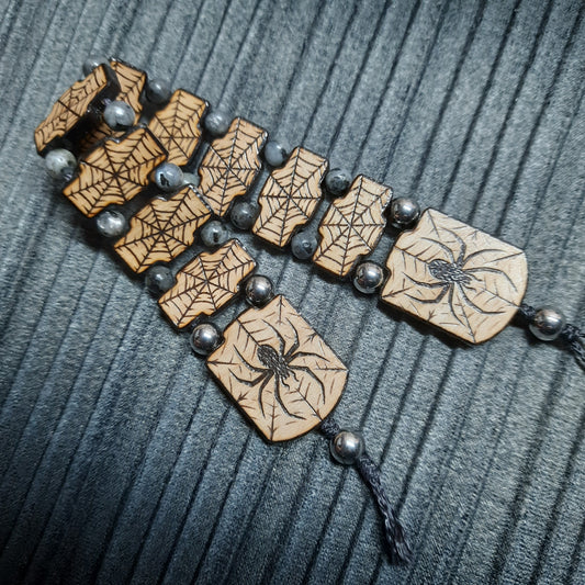 Chetki wooden handmade "Spider totem"