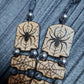 Handmade Wooden Chetki Skilltoy | Slavic Flip Rosary | Pocket Worry Beads for Hand Dexterity "Spider totem"