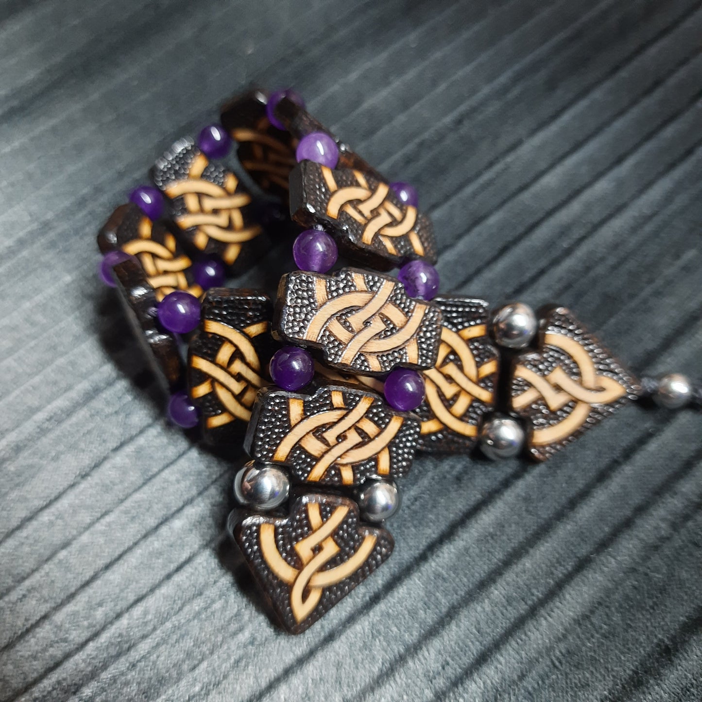 Chetki wooden table "Wandering Serenity"