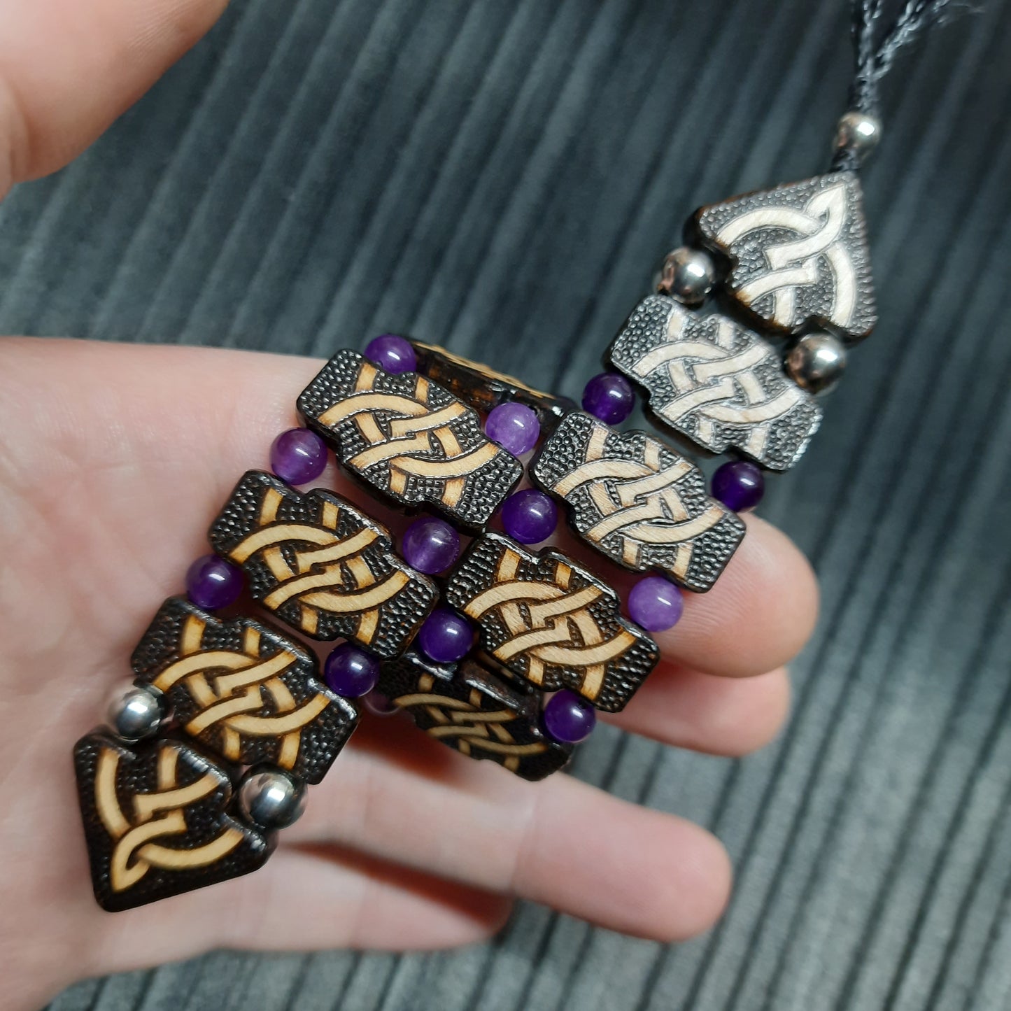 Chetki wooden table "Wandering Serenity"