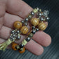 Handmade Wooden Chetki Skilltoy | Slavic Flip Rosary | Pocket Worry Beads for Hand Dexterity "Charon's partner" version - Golden scales
