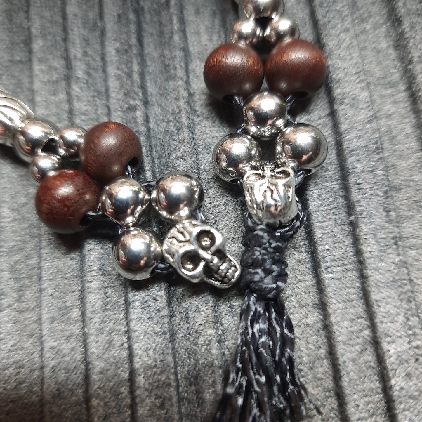 Handmade Wooden Chetki Skilltoy | Slavic Flip Rosary | Pocket Worry Beads for Hand Dexterity "Charon's partner" version - Whirlwinds