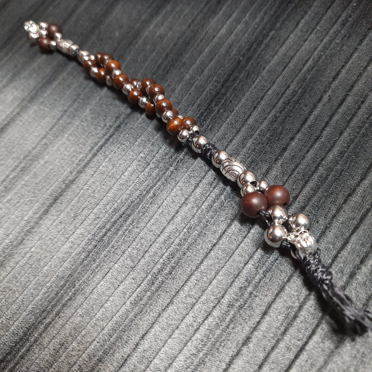 Handmade Wooden Chetki Skilltoy | Slavic Flip Rosary | Pocket Worry Beads for Hand Dexterity "Charon's partner" version - Whirlwinds