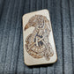 Wooden slider handmade "Raven and Shield"