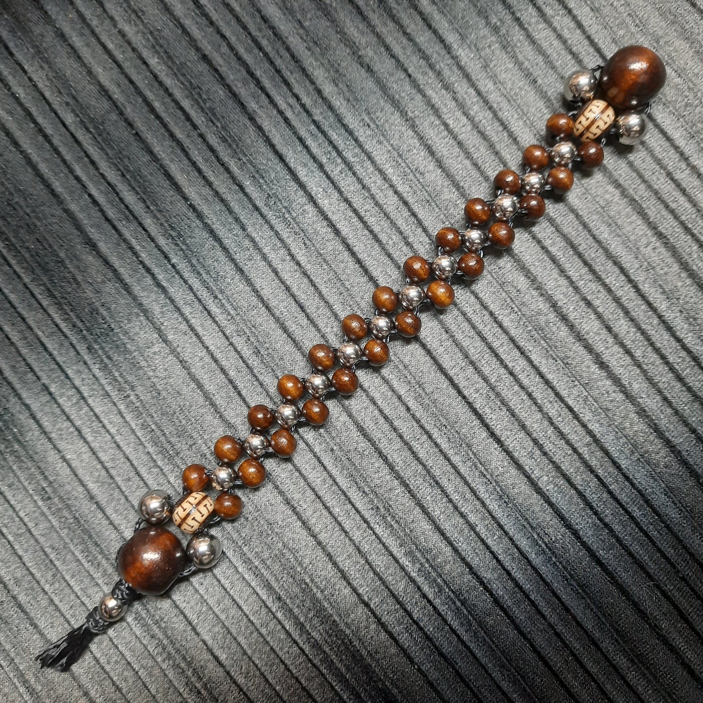 Handmade Wooden Chetki Skilltoy | Slavic Flip Rosary | Pocket Worry Beads for Hand Dexterity "Meditative rhythm"