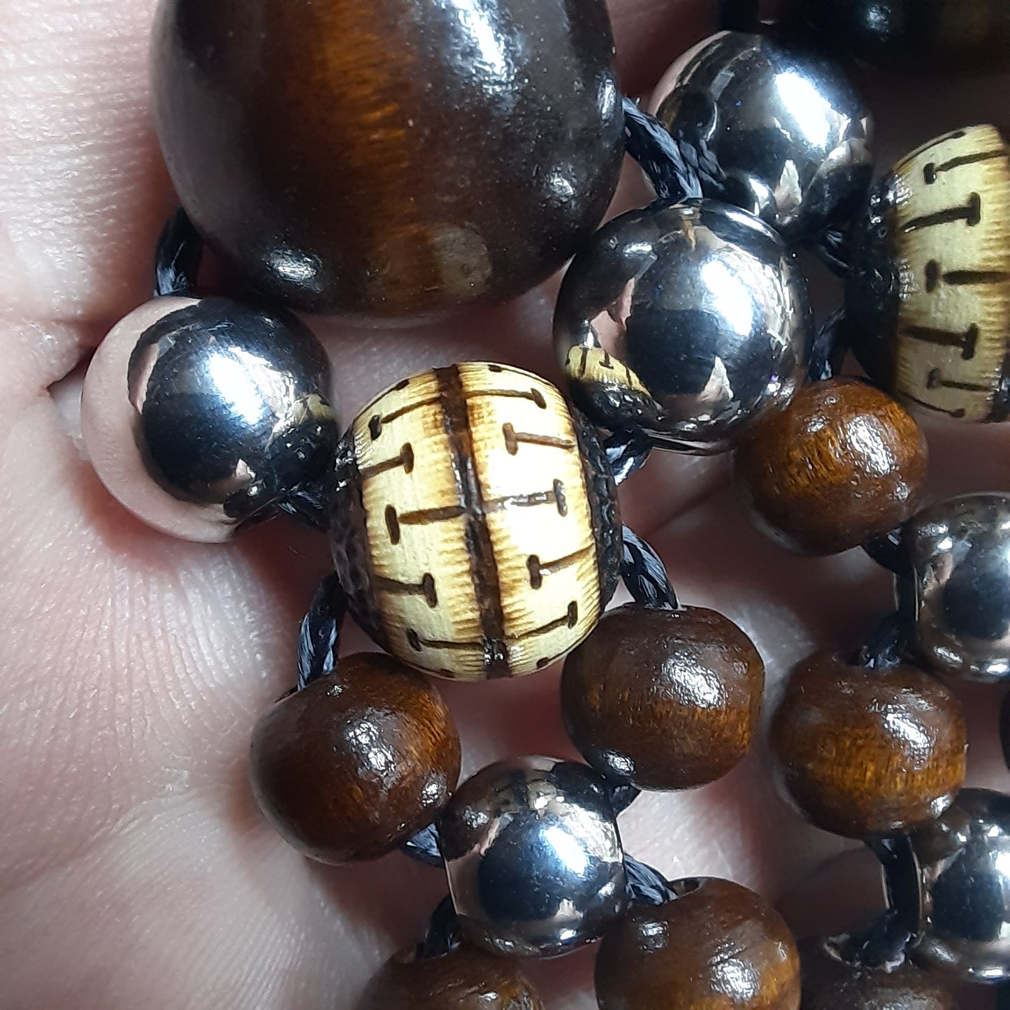 Handmade Wooden Chetki Skilltoy | Slavic Flip Rosary | Pocket Worry Beads for Hand Dexterity "Meditative rhythm"